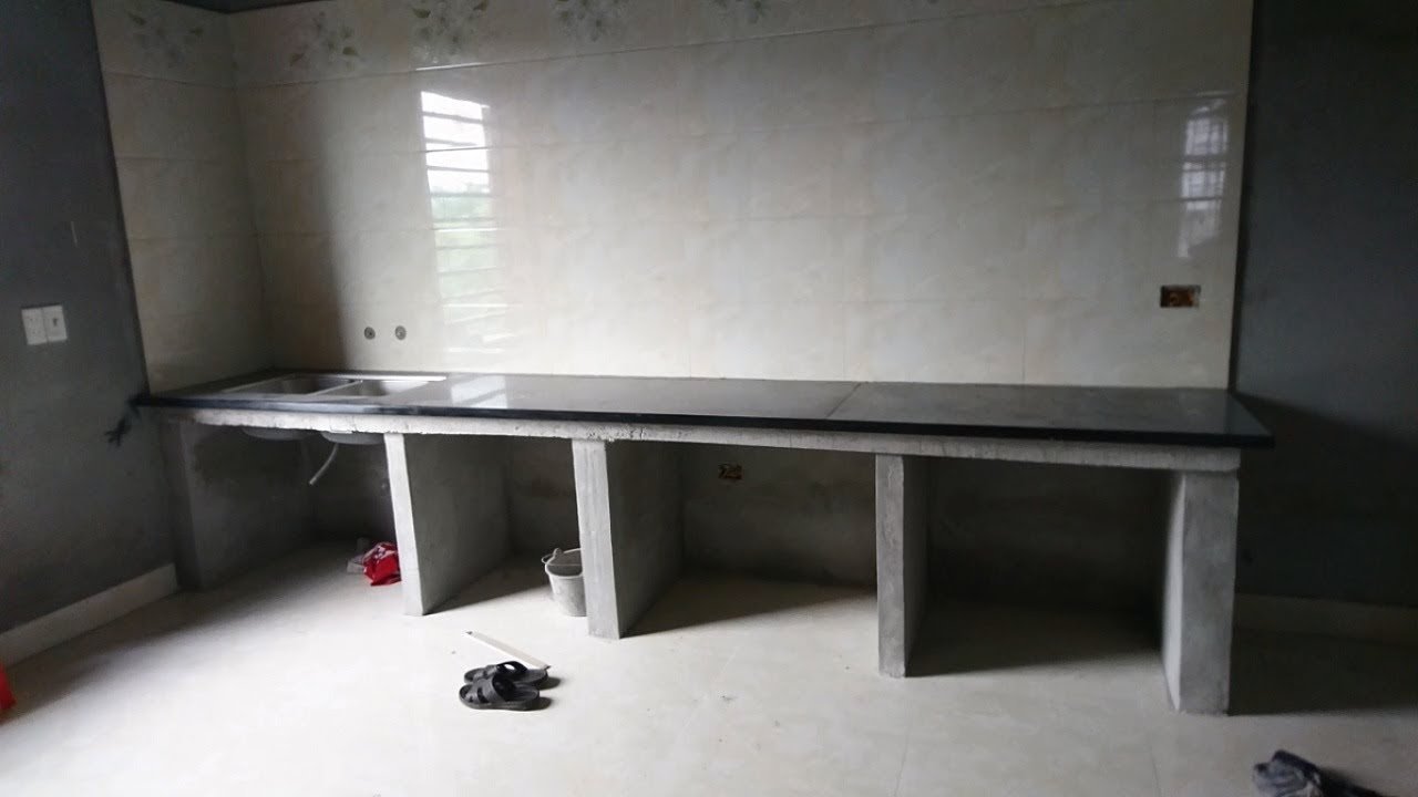 Concrete Work & Cabinet Installation